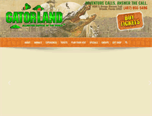 Tablet Screenshot of gatorland.com